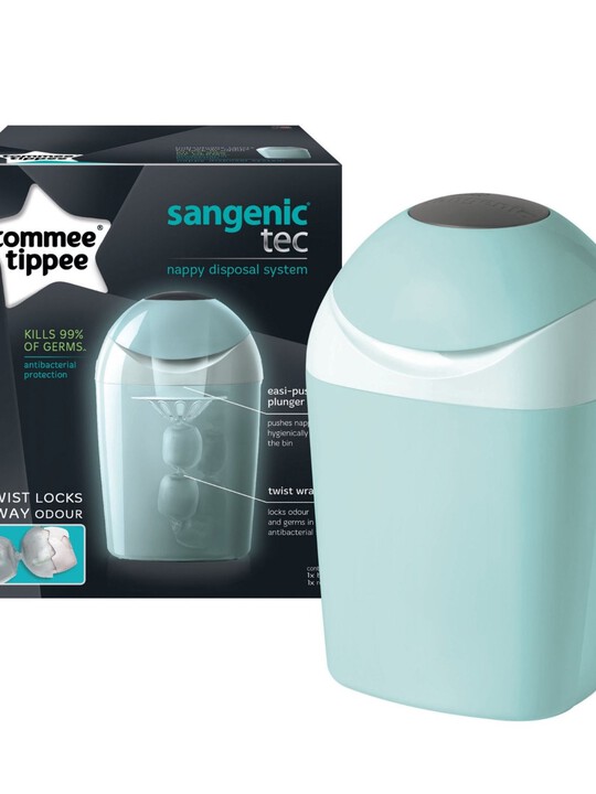 Tommee Tippee Sangenic Tec Nappy Disposal System with 1 Cassette - Blue image number 1